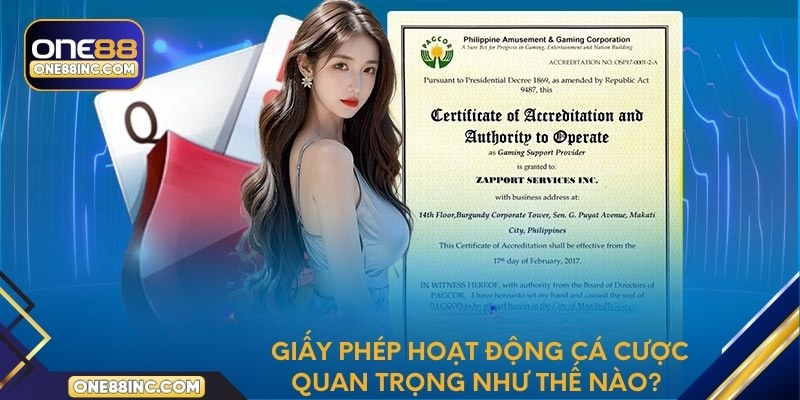 Giấy phép hoạt động cá cược quan trọng như thế nào?