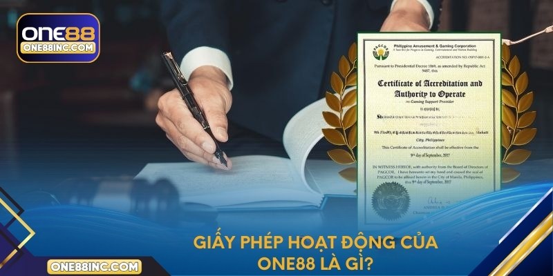 Giấy phép hoạt động của One88 là gì?